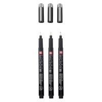 Sakura pigma micron black edition set en gratis etui, 3st