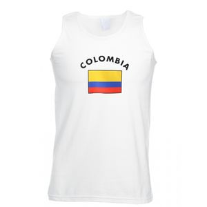 Witte heren tanktop Colombia