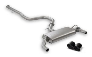 Remus uitlaat passend voor cat-back-systeem Hyundai i30 N Performance - Black Chrome 2860171500042680SABR