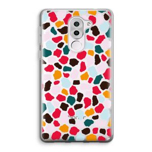 Colored Giraffe: Honor 6X Transparant Hoesje