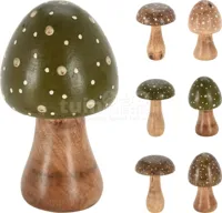 Decoratie Paddenstoel 15cm Assorti 1st