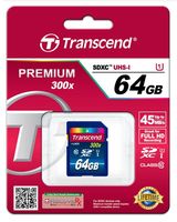 Transcend Premium 400 SDXC-kaart Industrial 64 GB Class 10, UHS-I - thumbnail
