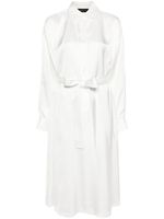 Fabiana Filippi robe-chemise à taille ceinturée - Blanc - thumbnail