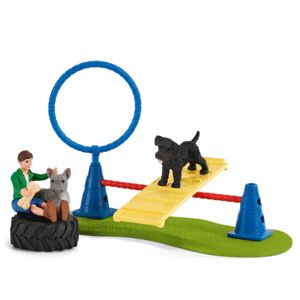 schleich Farm Life Puppy Agility Training