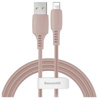 Baseus Kleurrijke USB 2.0 / Lightning Kabel CALDC-04 - 1.2m - Roze - thumbnail
