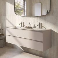 Ben Tendenza voorgemonteerd badmeubel incl. mat beige keramische wastafel 142,7x46x51,5cm zand