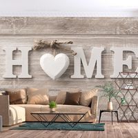 Fotobehang - Home op hout , houtlook - thumbnail