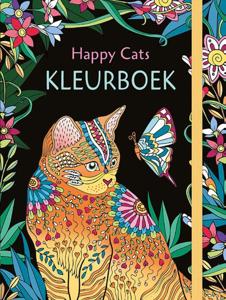 Happy Cats kleurboek (Hardback)