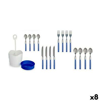 Bestekset Kinvara HQ233H10 HQ233H10 Blauw Roestvrij staal Plastic (8 Stuks)