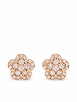 Pasquale Bruni puces d'oreilles Figlia Dei Fiori en or rose 18ct ornées de diamants