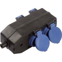 AS Schwabe 60600 Stopcontactsplitter Zwart, Blauw - thumbnail