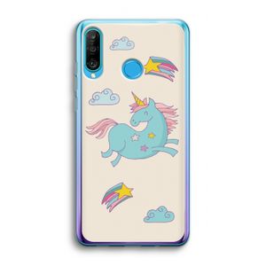 Vliegende eenhoorn: Huawei P30 Lite Transparant Hoesje