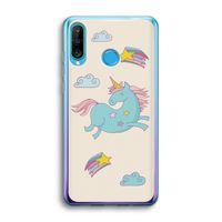 Vliegende eenhoorn: Huawei P30 Lite Transparant Hoesje
