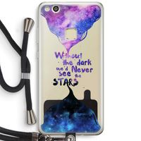 Stars quote: Huawei Ascend P10 Lite Transparant Hoesje met koord
