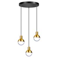 ETH Zwarte hanglamp Drop met goud 05-HL4247-0230