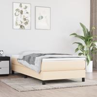 Pocketveringmatras 120x190x20 cm stof crmekleurig