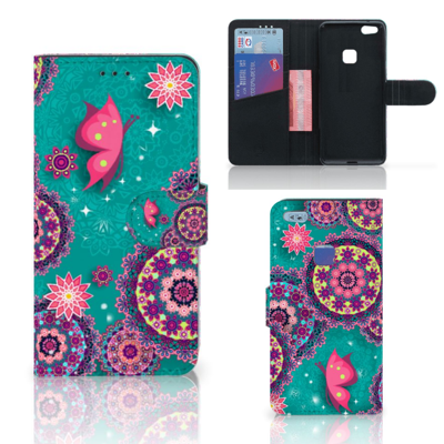 Huawei P10 Lite Hoesje Cirkels en Vlinders