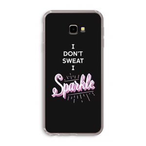 Sparkle quote: Samsung Galaxy J4 Plus Transparant Hoesje