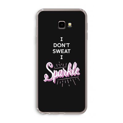 Sparkle quote: Samsung Galaxy J4 Plus Transparant Hoesje