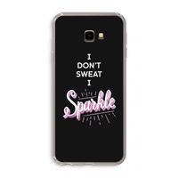 Sparkle quote: Samsung Galaxy J4 Plus Transparant Hoesje