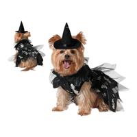 Kostuum voor honden Heks Maat M