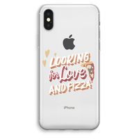 Pizza is the answer: iPhone XS Max Transparant Hoesje Pizza is the answer: iPhone XS Max Transparant Hoesje