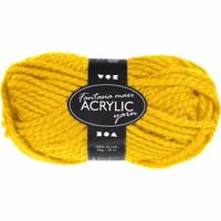 Hobby bolletje wol - acryl - geel - 35 mtr - garen - maxi bolletje - breien/haken