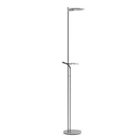 Steinhauer Led leeslamp 2-lichtsTuround 40w - 2200-4000K - 187cm RVS helder glas - 2988ST