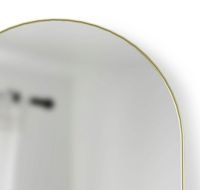 Spiegel Umbra Hubba Halfrond 158 x 51 cm Goud - thumbnail