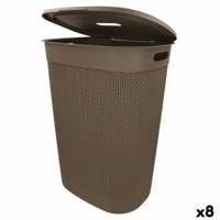 Wasmand Curver Bruin Plastic 55 L 44 x 61 x 35 cm (8 Stuks)