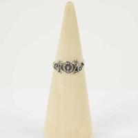 Zilveren Ring Mt. 6/52 met Bloemendesign - Dakini RB248 - thumbnail
