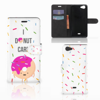 Wiko Pulp Fab 4G Book Cover Donut Roze - thumbnail
