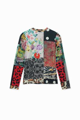 Slim fit T-shirt met digitale patch - MATERIAL FINISHES - XL Slim fit T-shirt met digitale patch - MATERIAL FINISHES - XL