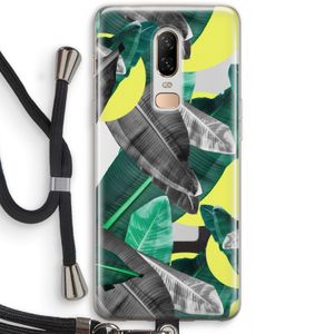 Fantasie jungle: OnePlus 6 Transparant Hoesje met koord