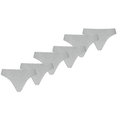 Puma Dames Strings Invisible Cotton 6-pack Light Grey Melange