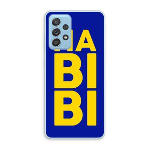 Habibi Blue: Samsung Galaxy A73 Transparant Hoesje