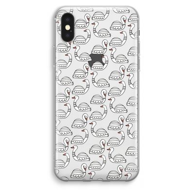 Zwanen: iPhone XS Max Transparant Hoesje