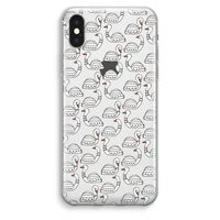 Zwanen: iPhone XS Max Transparant Hoesje