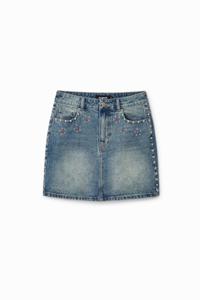 Minirok met studs Johnson Hartig - BLUE - S