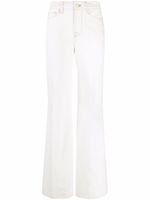 FRAME pantalon évasé en coton à taille haute - Tons neutres