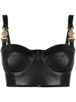 Versace haut-bustier Medusa '95 en cuir - Noir - thumbnail