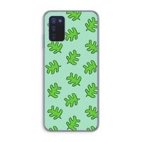Groene blaadjes: Samsung Galaxy A03s Transparant Hoesje