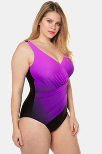 Ulla Popken Badpak, softcups, band onder buste - Grote Maten