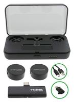 PATONA Premium Professionele set dasspeldmicrofoons PTS-I91S met oplaadcase