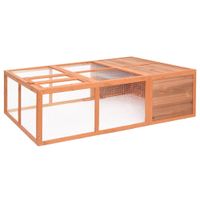 VidaXL Dierenhok voor buiten 150x100x50 cm massief vurenhout - thumbnail