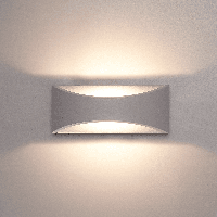 Lowa LED wandlamp - 3000K warm wit - 6 Watt 380 lumen - Up & down light - IP54 waterdicht voor binnen en buiten - Moderne muurlamp - Tweezijdig - Grijs - Modern
