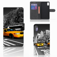 Apple iPhone Xs Max Flip Cover New York Taxi - thumbnail