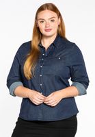 Blouse denim stretch