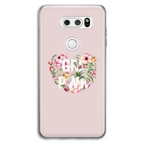 GRL PWR Flower: LG V30 Transparant Hoesje