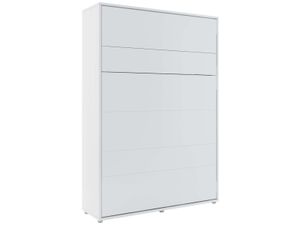 Opklapbed CONCEPTION PRO 140x200 cm mat wit (verticaal) zonder kasten